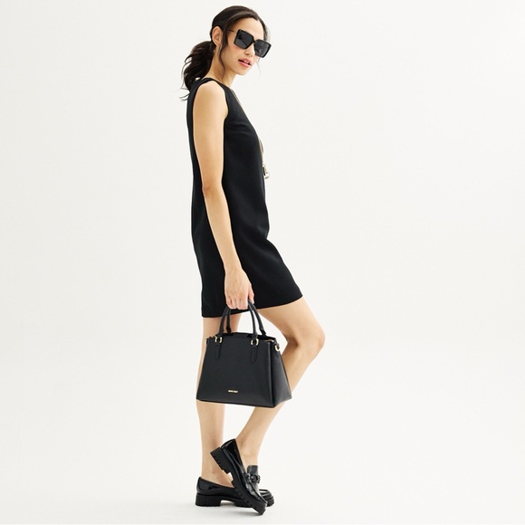 Nine West Dresses & Skirts - NWT Nine West Black Mini Sleeveless Dress Size XL Womens Minimalist Chic Neutral